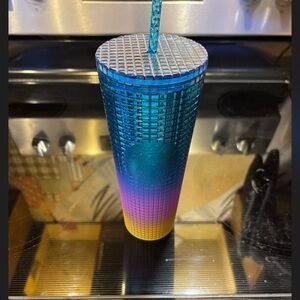 Gradient Tumbler with Straw